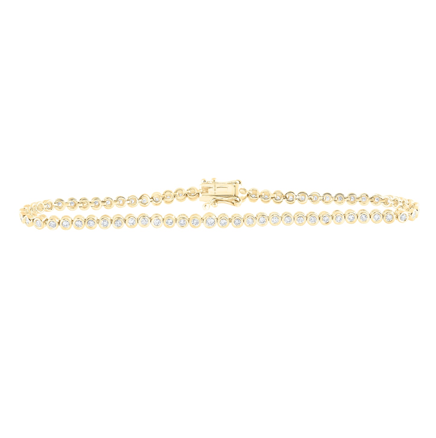 10kt Yellow Or White Or Rose Gold 7/8ctw Diamond Nk Bracelet (7 Inch)