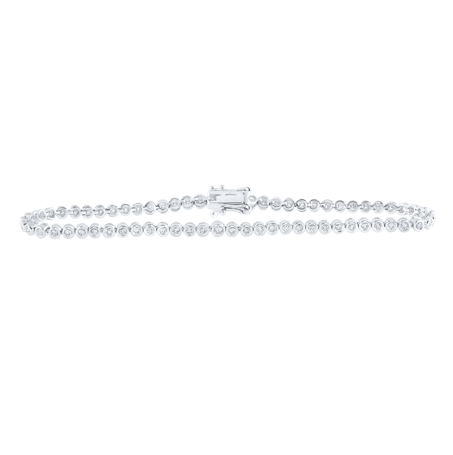 10kt Yellow Or White Or Rose Gold 7/8ctw Diamond Nk Bracelet (7 Inch)