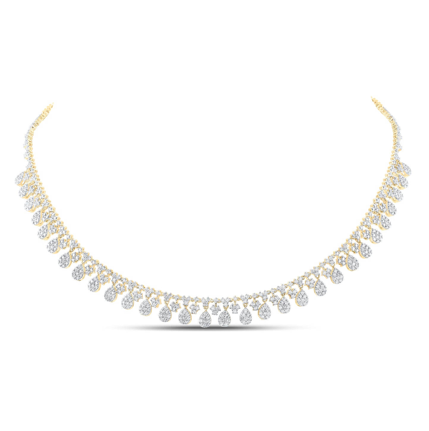 14kt Yellow Or White Gold 4 7/8ctw Diamond Nke Fashion Necklace (16 Inch)
