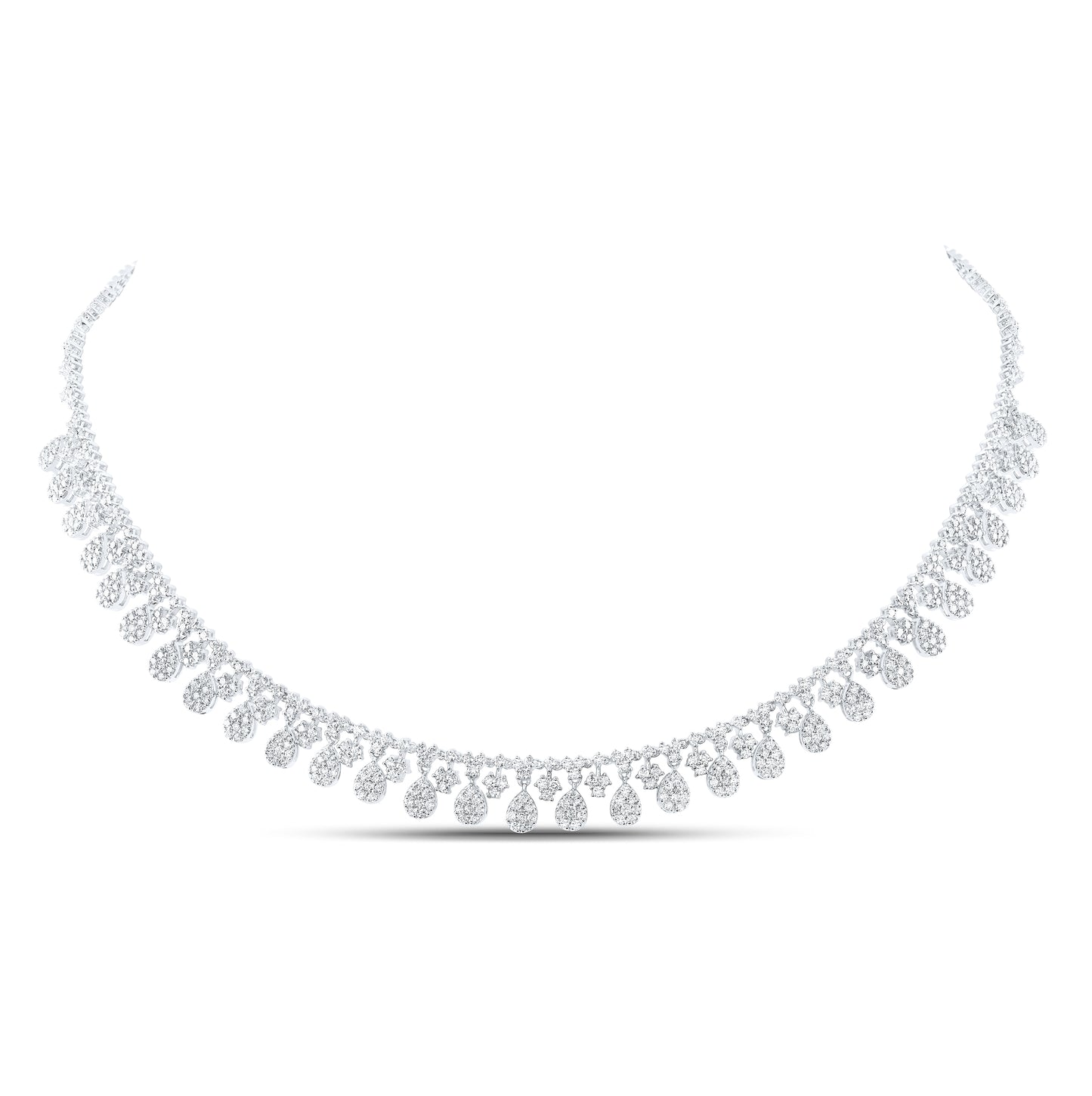 14kt Yellow Or White Gold 4 7/8ctw Diamond Nke Fashion Necklace (16 Inch)