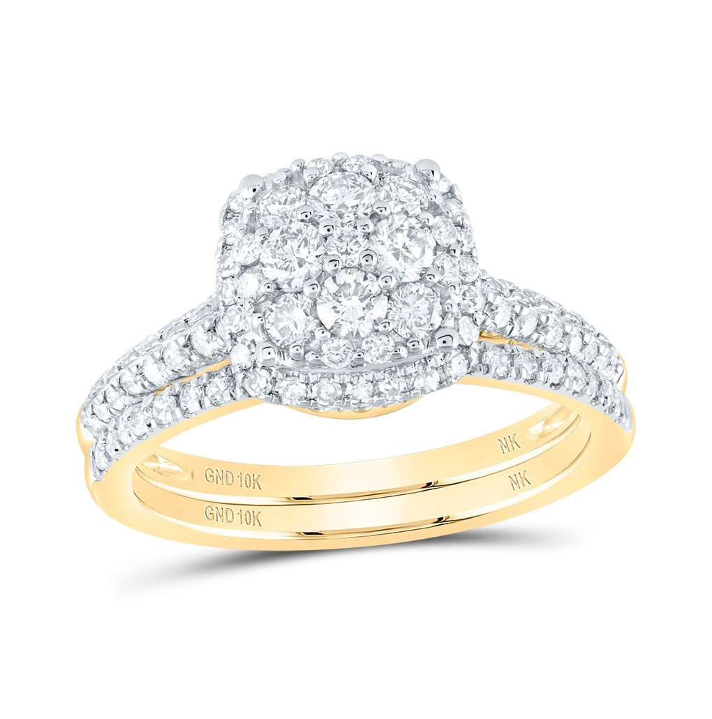 10kt Yellow Or White Gold 1ctw Diamond Nk Fashion Bridal Set