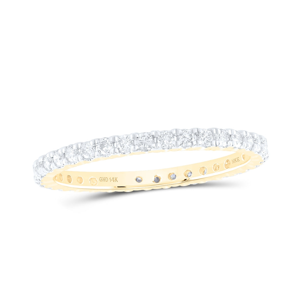14kt Yellow Gold 1/2ctw Diamond Nke Eternity Band