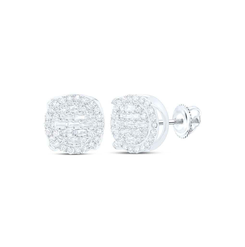 10kt Yellow Or White Gold 1/2ctw Diamond Nk Round Earring
