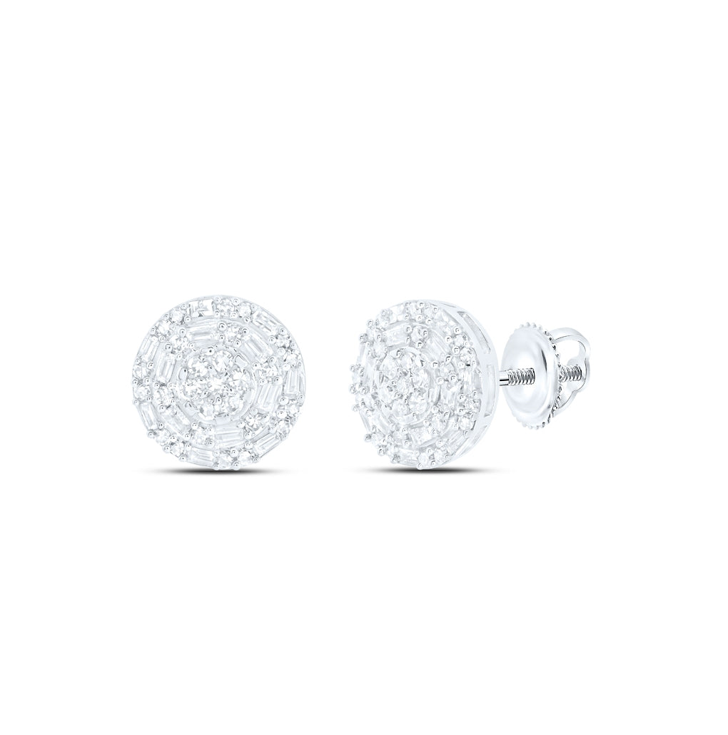 10kt Yellow Or White Gold 1/2ctw Diamond Nk Round Shape Earring