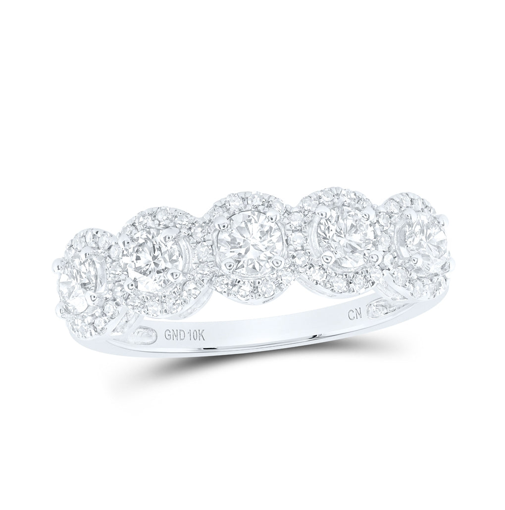 10kt Yellow Gold 1ctw Diamond Nk Round Dia Anniversary Fashion Band