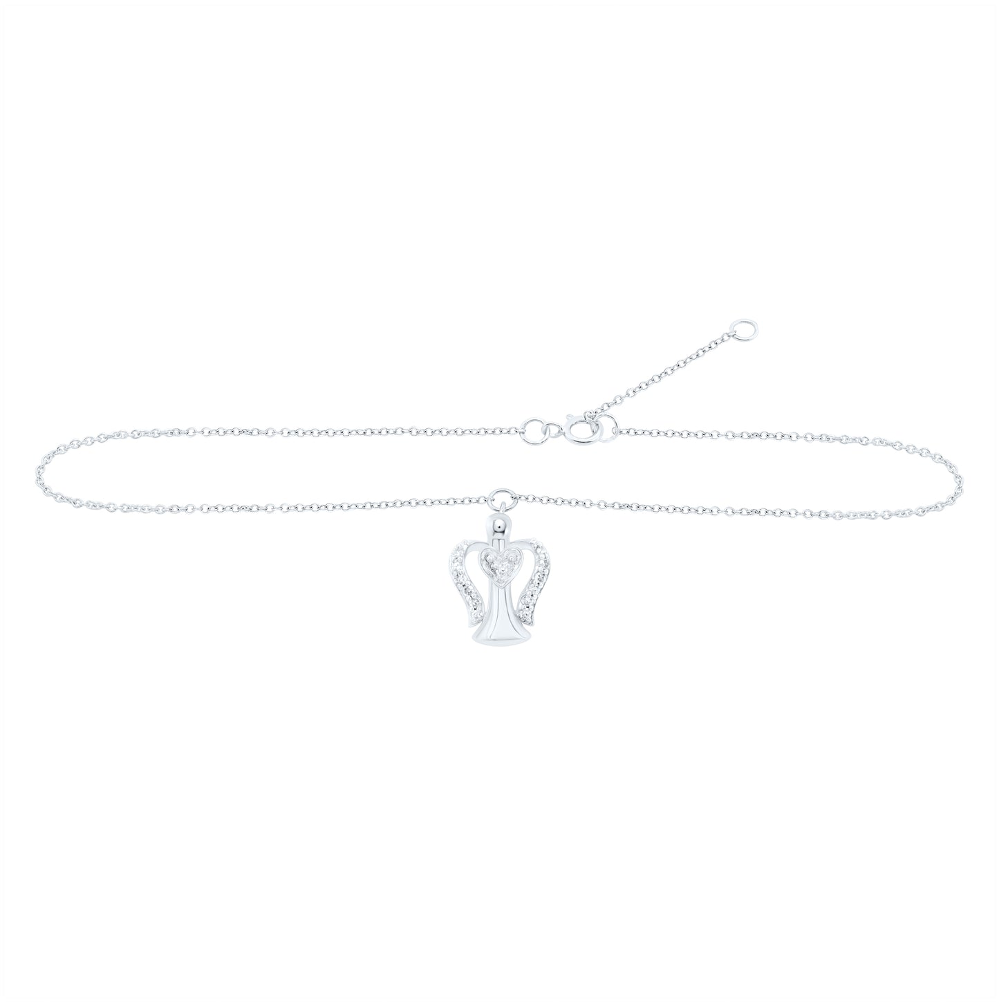10kt Yellow Or White Gold 1/20ctw Diamond Nk Gift Anklet (9 Inch)