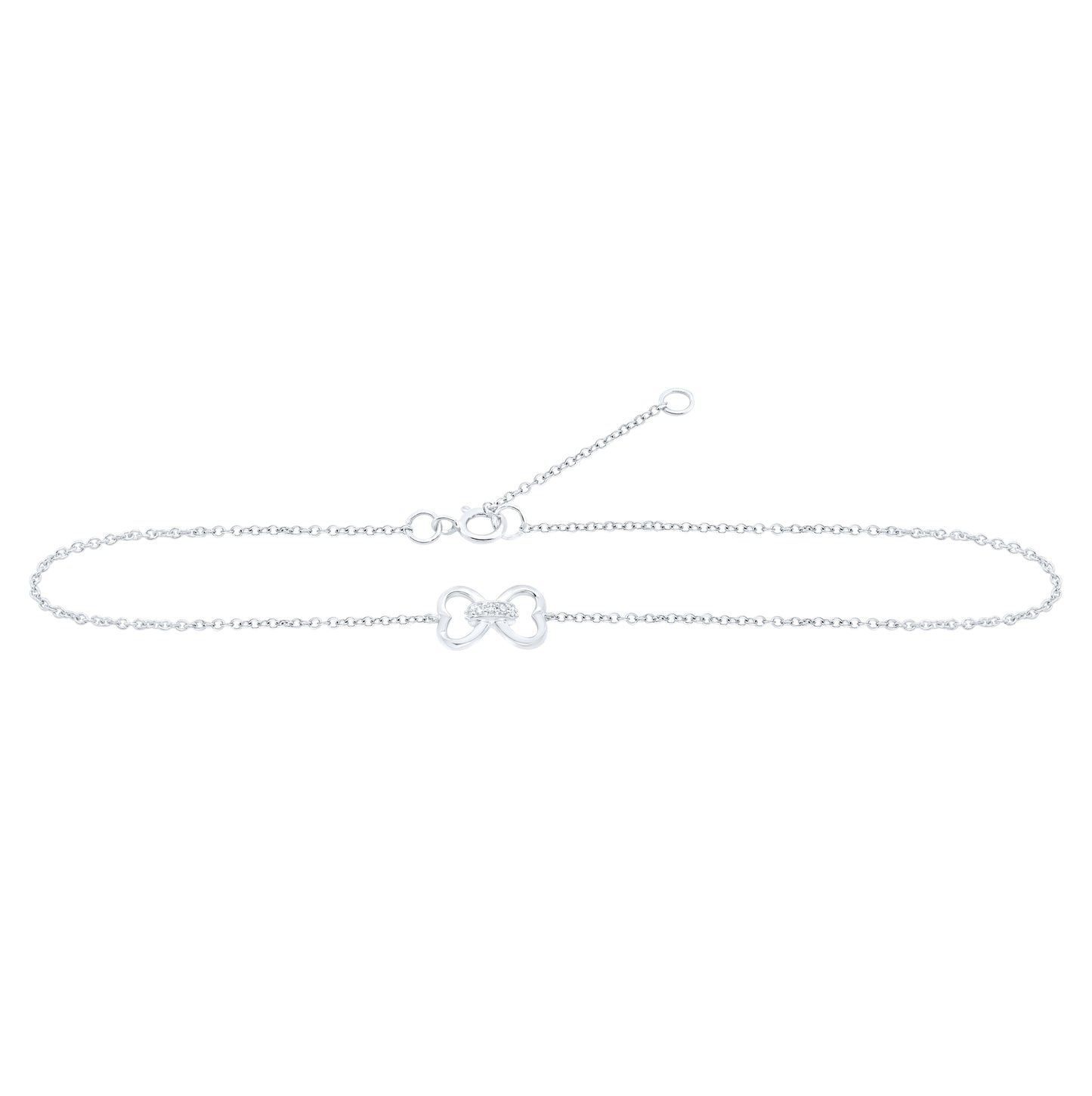 10kt Yellow Or White Gold 0.03ctw Diamond Nk Gift Anklet (9 Inch)