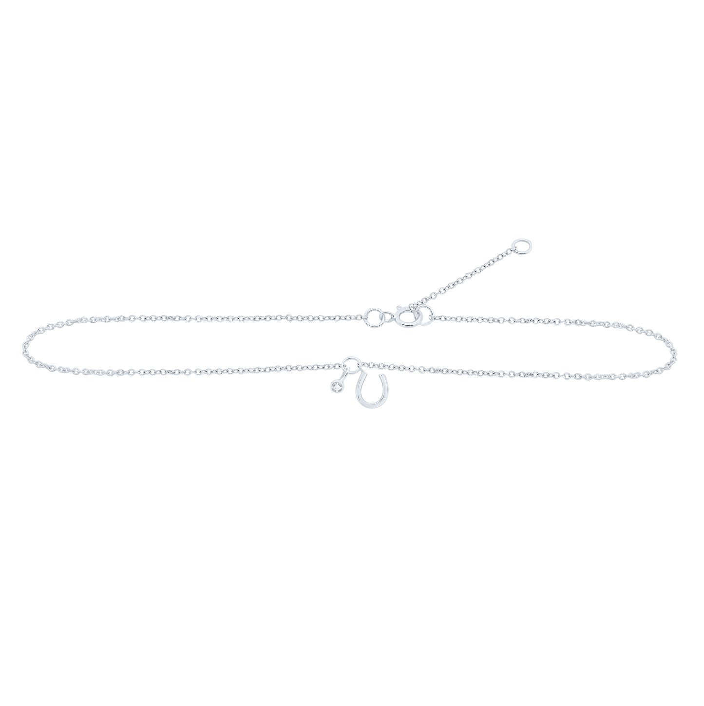 10kt Yellow Or White Gold 0.005ctw Diamond Nk Gift Anklet (9 Inch)