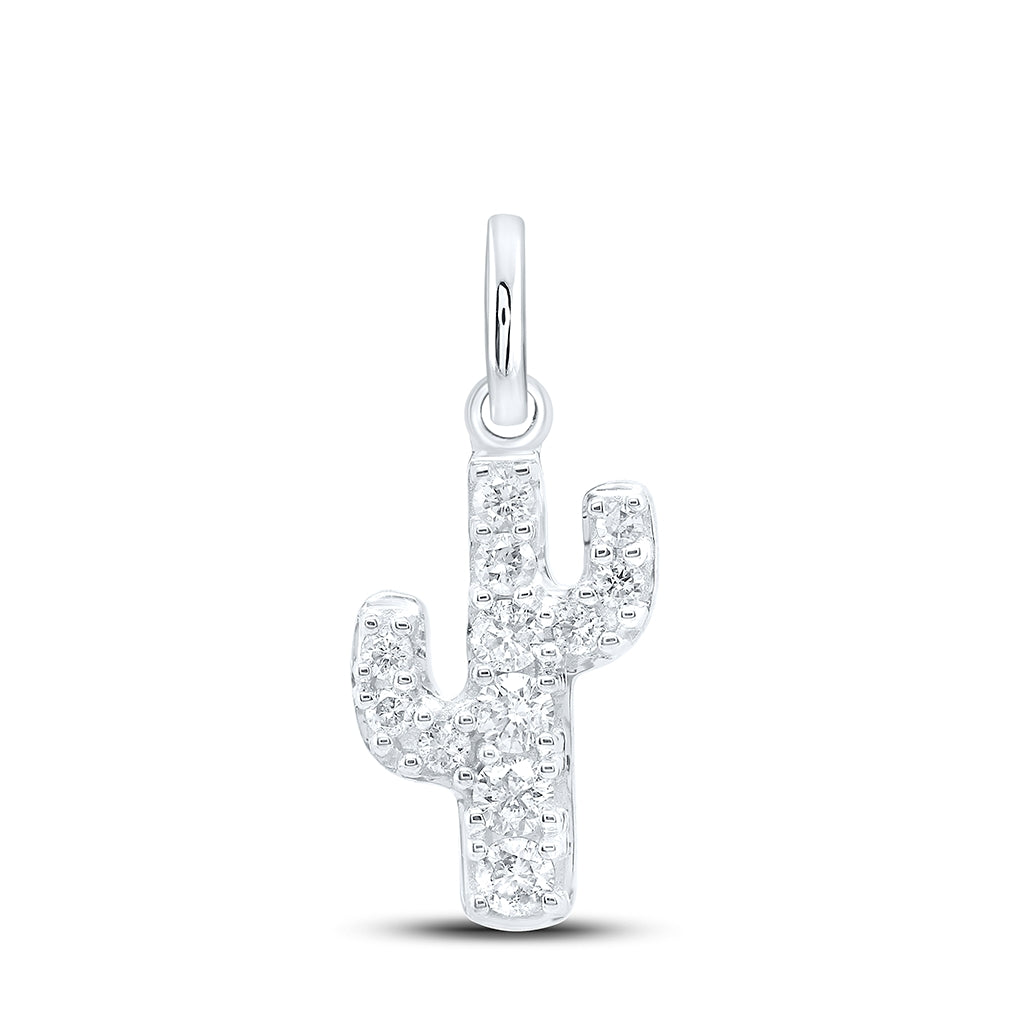 10kt Yellow Or White Gold 1/6ctw Diamond Nk Gift Pendant