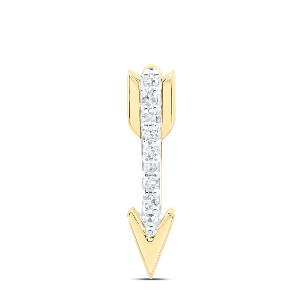 10K Yellow Gold 1/20ct. Diamond Nk Gift Pendant