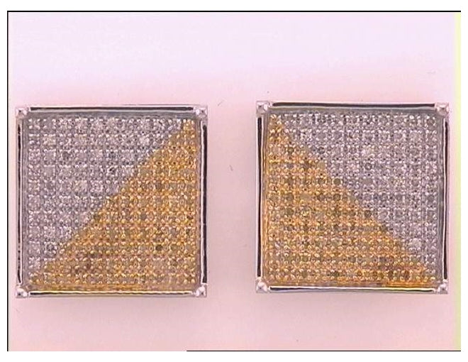 10kt White Gold 3/4ct. Diamond Micro-pave Earring