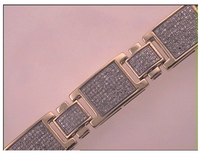 10kt Yellow Gold 3 3/4ct Diamond Micro-pave Bracelet