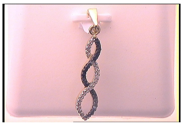 10kt Yellow Gold 1/8ct Diamond Micr-pave Pendant