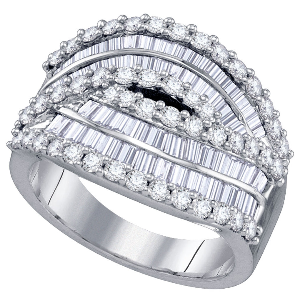 14kt White Gold 1 5/8ct Diamond Band