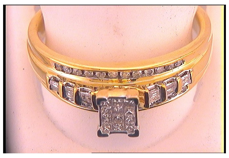 Sterling Silver 1/2ct Diamond Invisible Ring Size 9