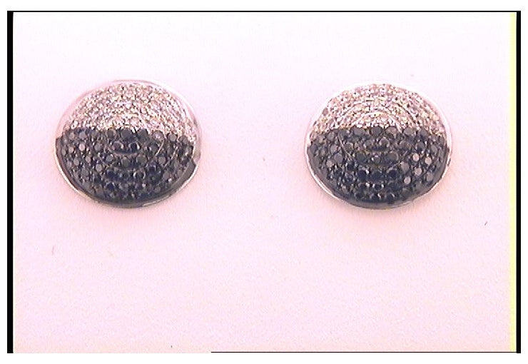 10kt White Gold 1/3ct Diamond Micro-pave Earrings