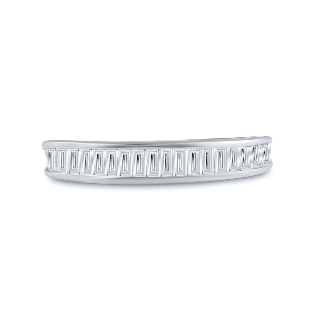 10K Yellow Or White Gold Womens Baguette Diamond Wedding Band 1/2 Cttw, Womens Size: 5-10