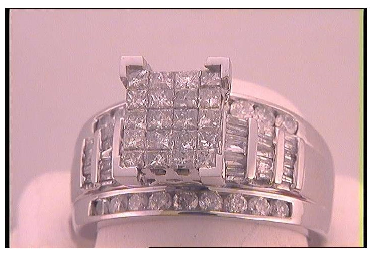 10kt White Gold 1 3/4ct Diamond Cindy Ring