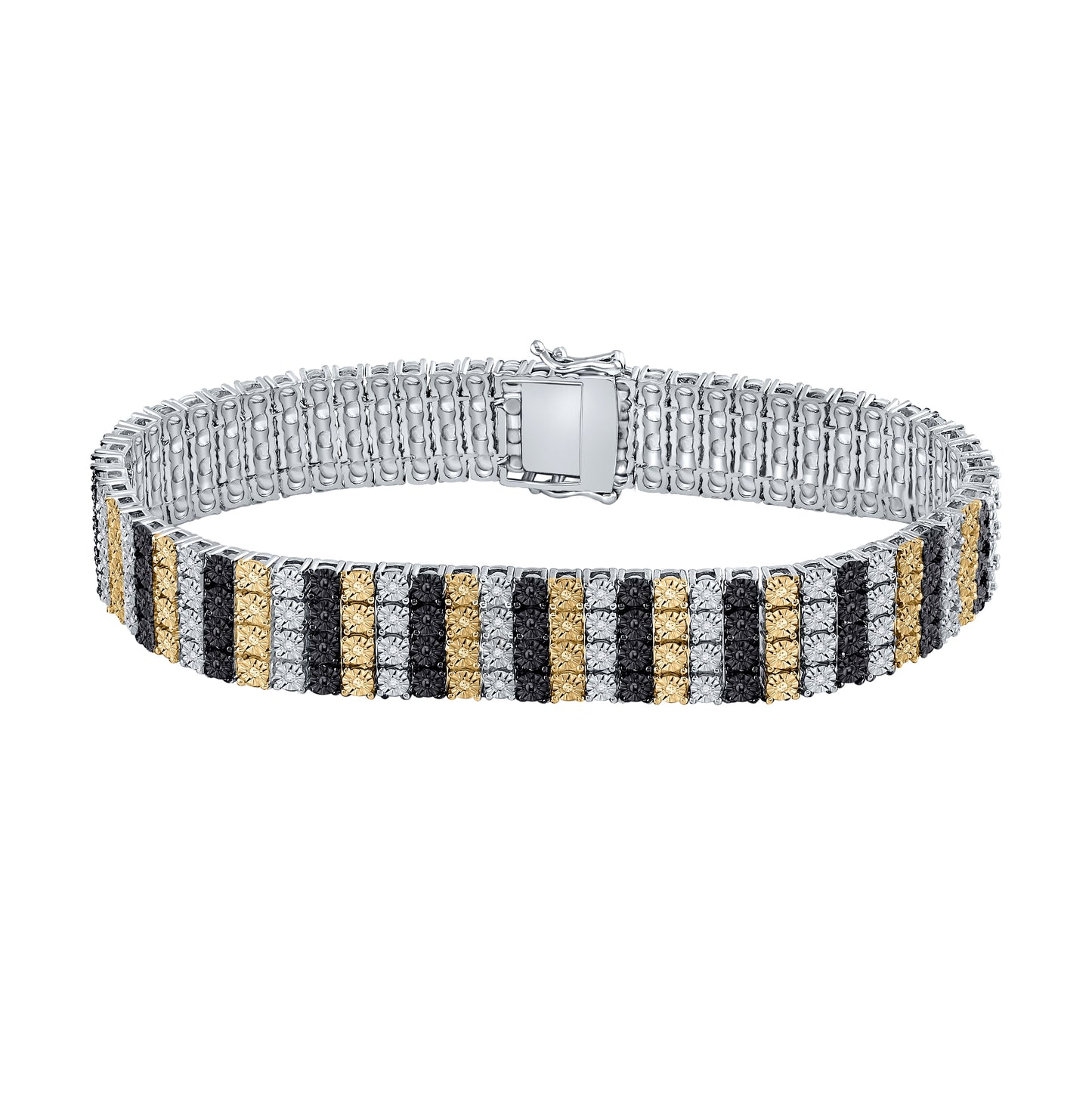 Sterling Silver 1/5ctw Diamond Fashion Bracelet