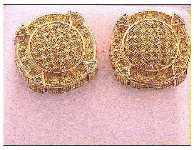 Sterling Silver 1/4ctw Diamondm Micro-pave Earrings