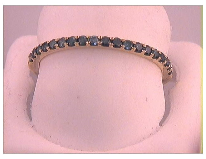 10kt Yellow Gold Womens Round Diamond Wedding Anniversary Band 1/4 Cttw