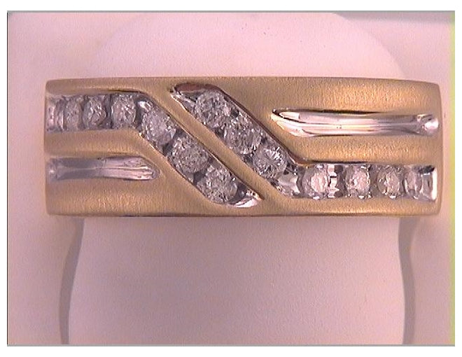 10kt Yellow Gold 1/2ct Diamond Mens Band