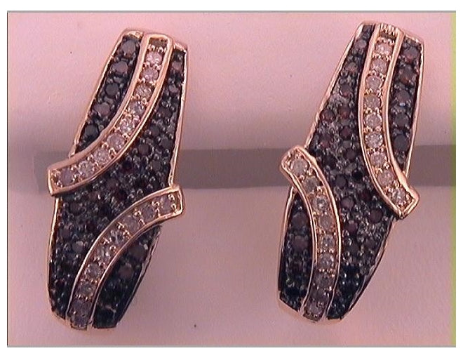 10kt Rose Gold 1/2ctw Diamond Gift Earrings
