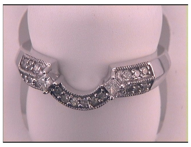 14kt White Gold 1/4ctw Diamond Fashion Ring