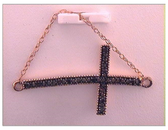 10kt Rose Gold 1/12ct Diamond Infinity Necklace