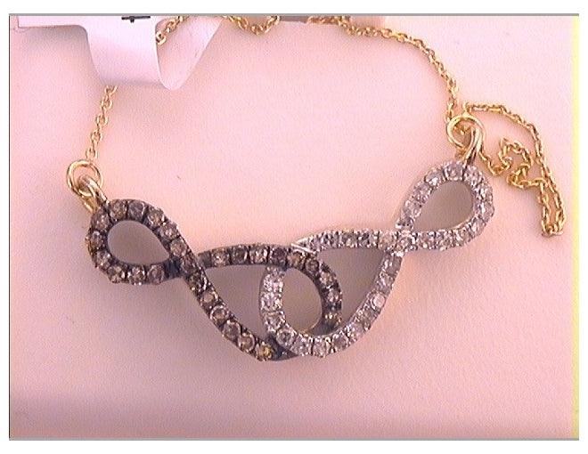 10kt Yellow Gold 1/3ctw Diamond Fashion Necklace