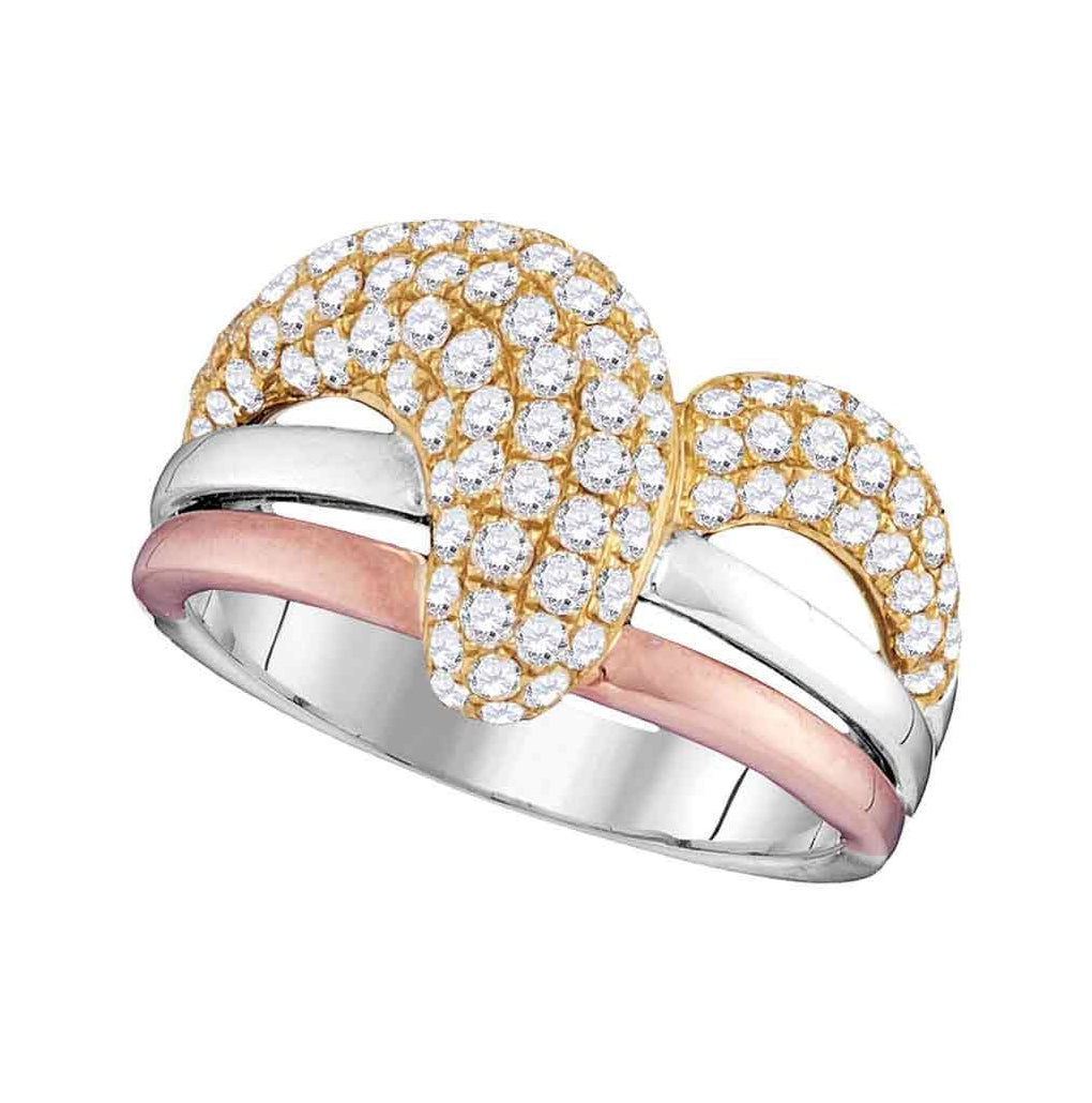 14kt Two-tone Gold 1 Cttw Diamond Band