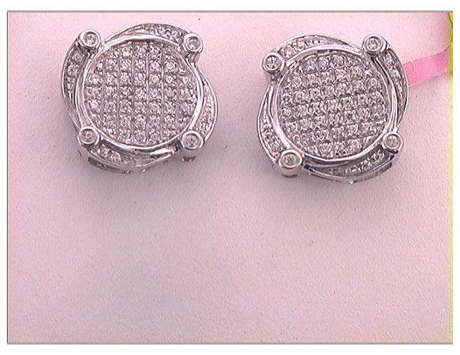 10kt White Gold 1/4ctw Diamond Fashion Earring
