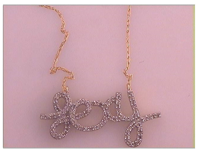 10kt Yellow Gold 1/5ctw Diamond Joy Necklace