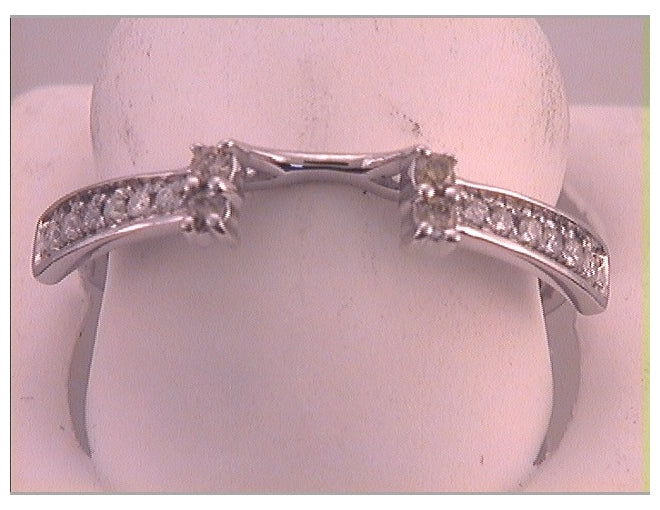 14kt White Gold 1/5ctw Diamond Brown Enhancer
