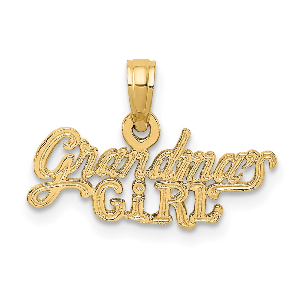 14K Yellow Gold GRANDMA'S GIRL Charm