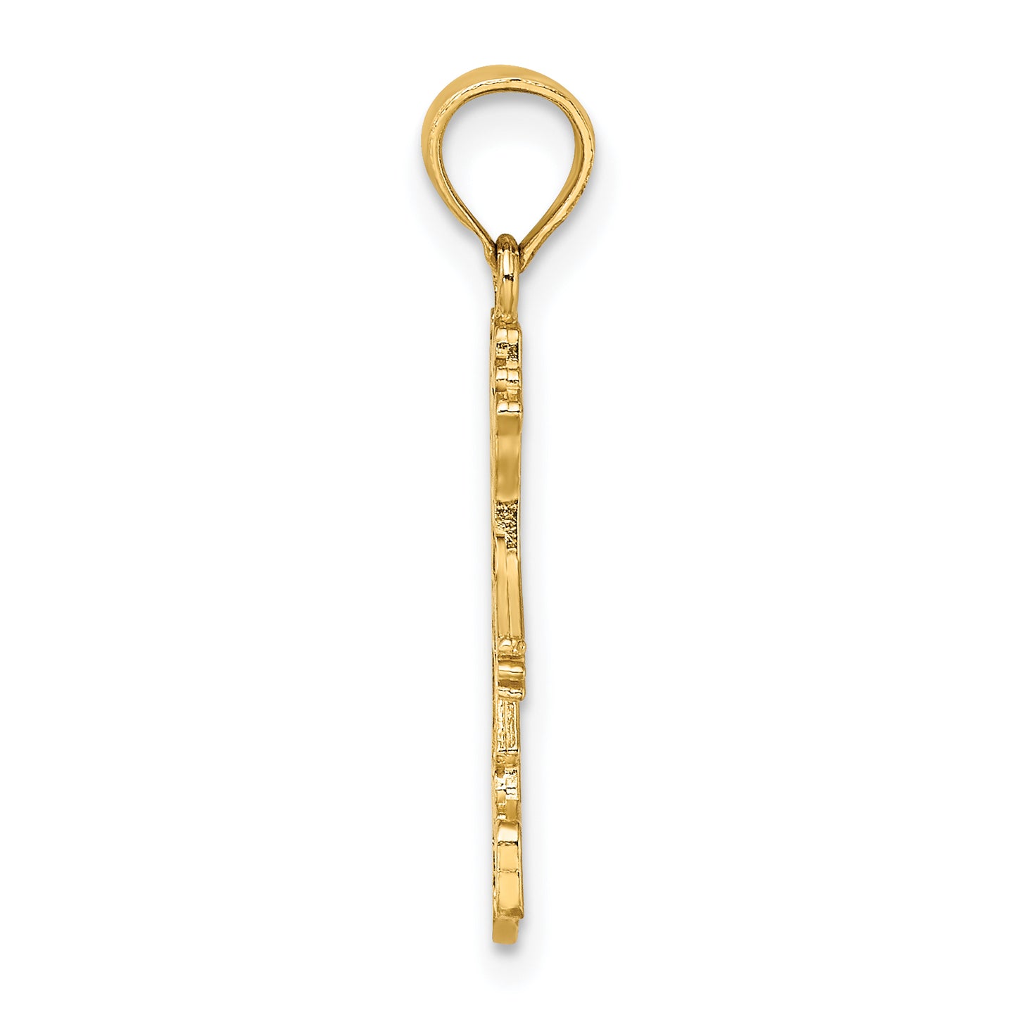 14K Yellow Gold Girl Charm