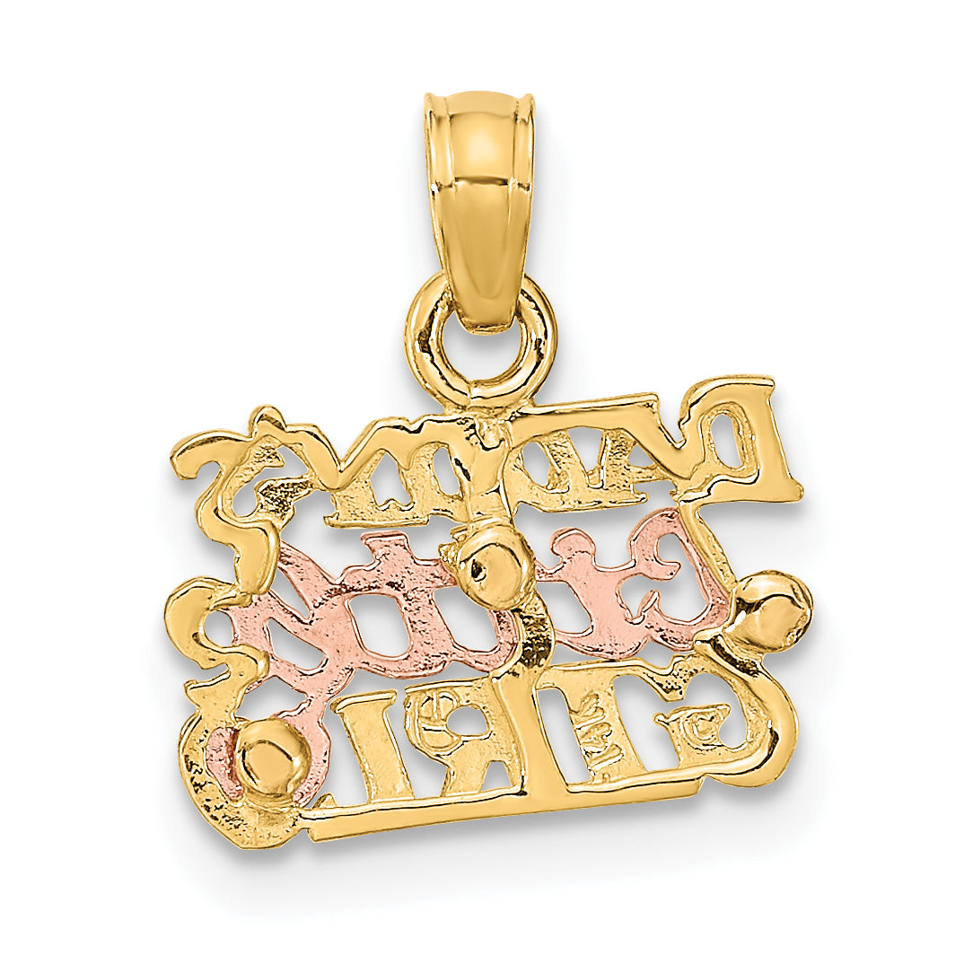14k Two-Tone DADDY'S LITTLE GIRL Charm