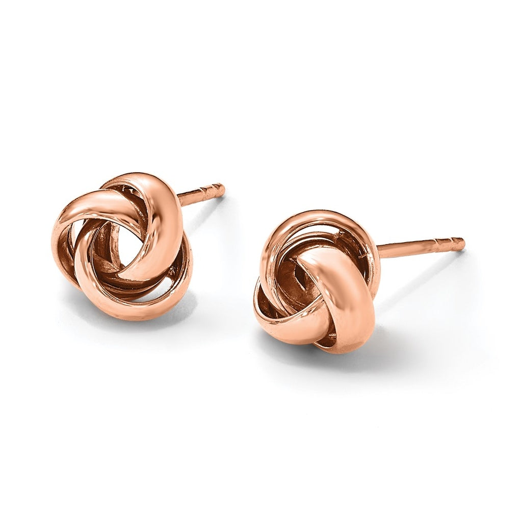 Leslie's 14K Rose Gold Polished Post Earrings – Elegant Jewelry Gift for Birthday, Anniversary, Engagement, Wedding