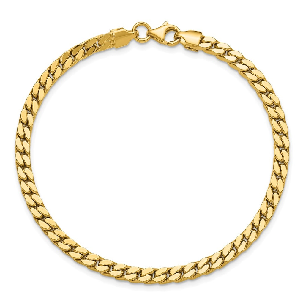 14k Yellow Gold Polished Fancy Link Bracelet