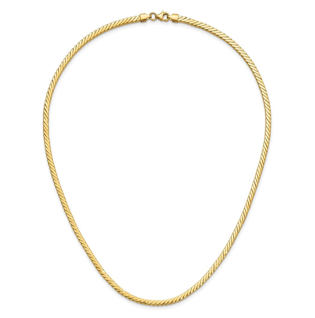 14k Yellow Gold Polished Fancy Link Necklace