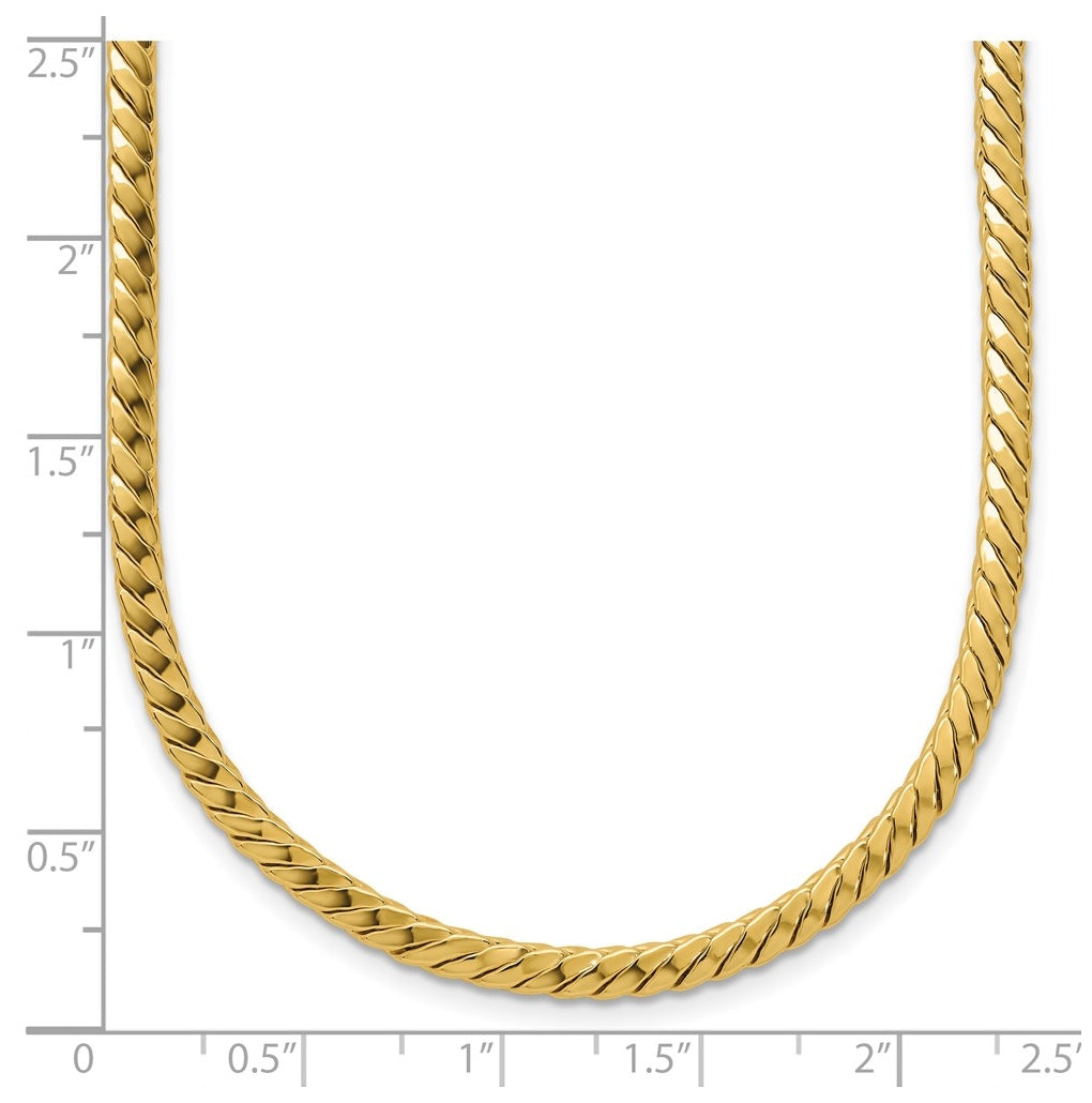 14k Yellow Gold Polished Fancy Link Necklace