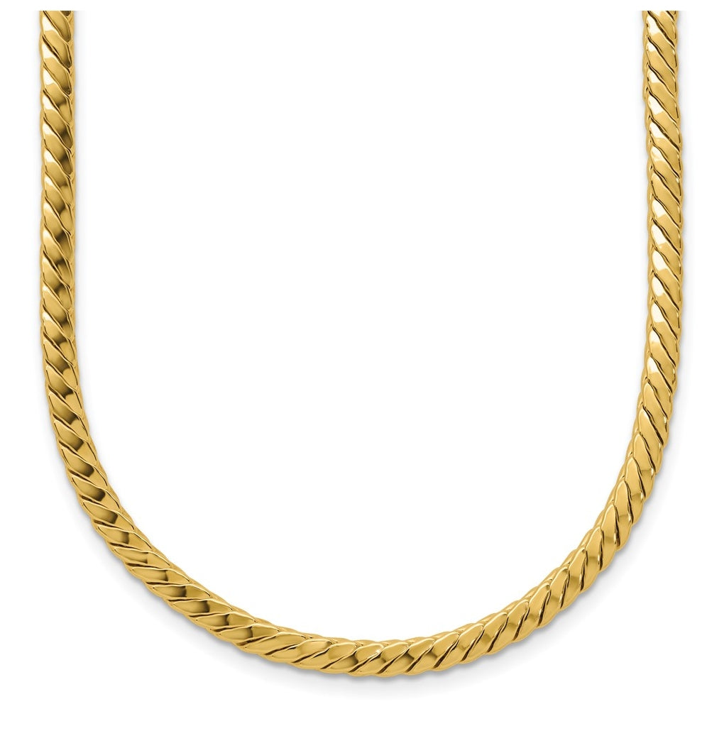 14k Yellow Gold Polished Fancy Link Necklace