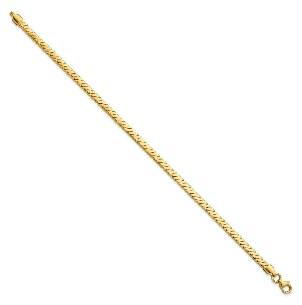 14k Yellow Gold Polished Fancy Link Bracelet