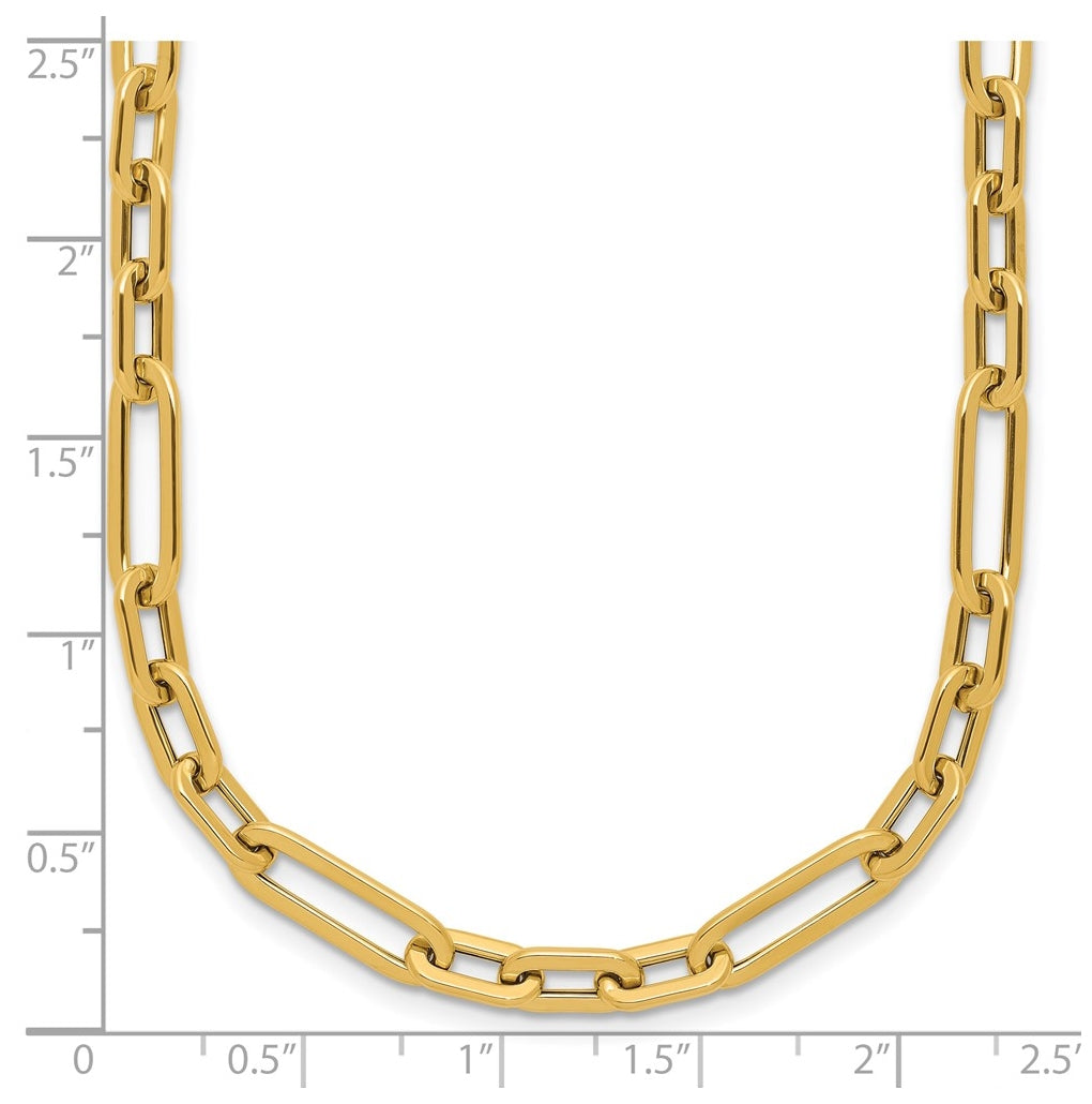 14k Yellow Gold Polished Fancy Link Necklace
