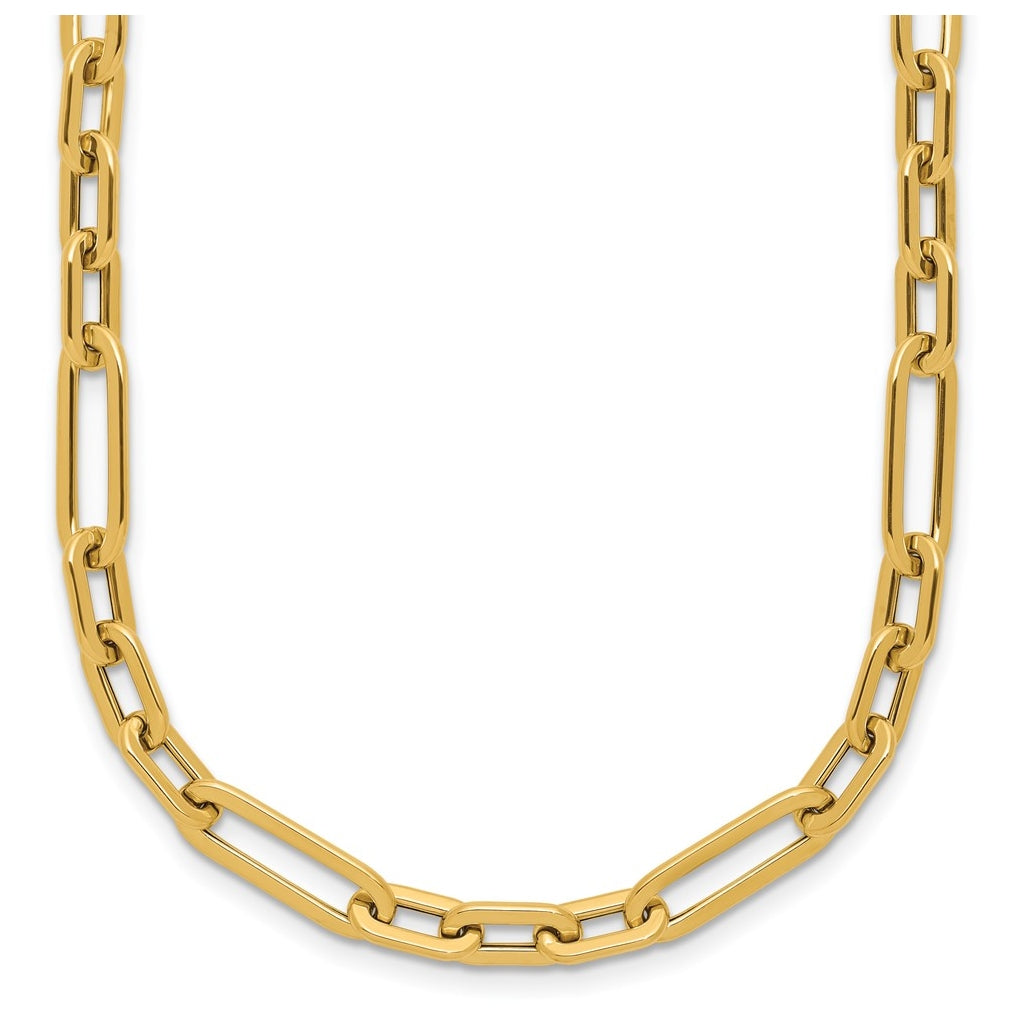 14k Yellow Gold Polished Fancy Link Necklace
