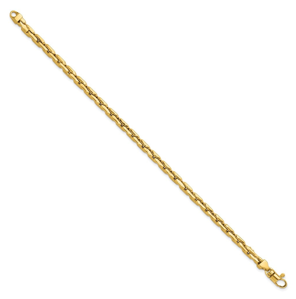 14k Yellow Gold Polished Fancy Link Bracelet
