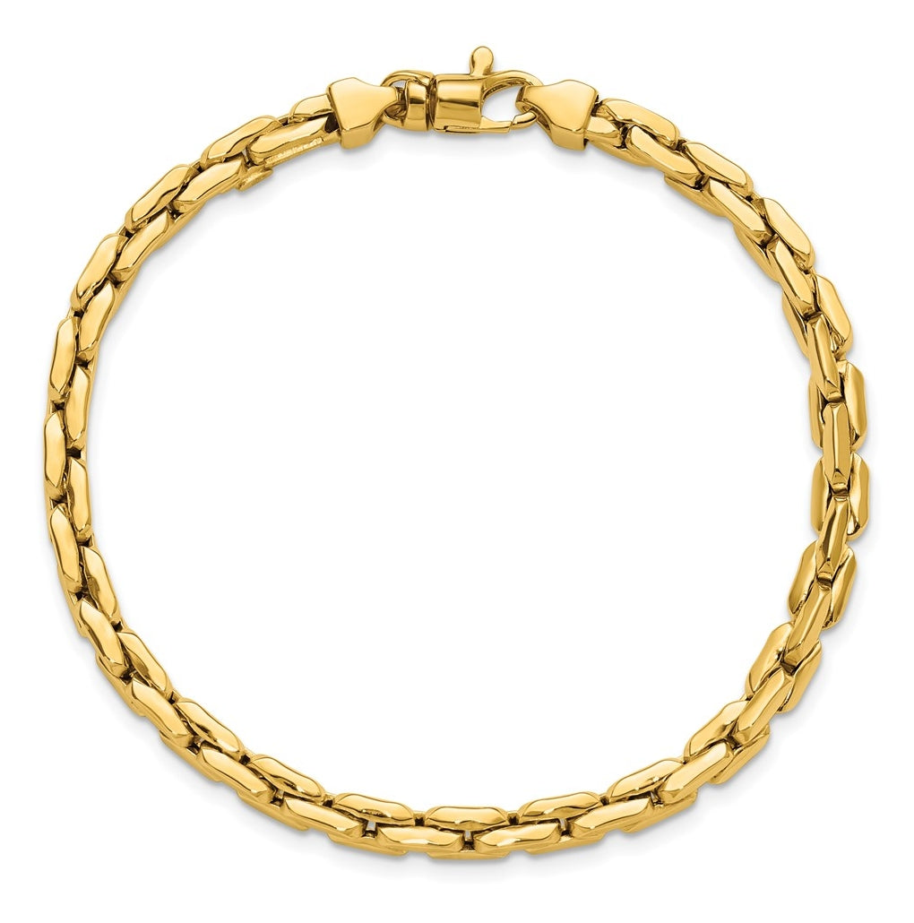 14k Yellow Gold Polished Fancy Link Bracelet