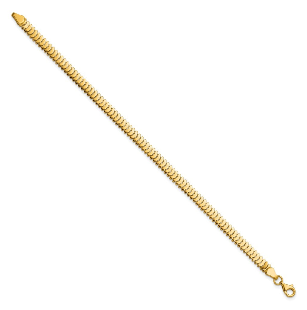 14k Yellow Gold Polished Fancy Link Bracelet