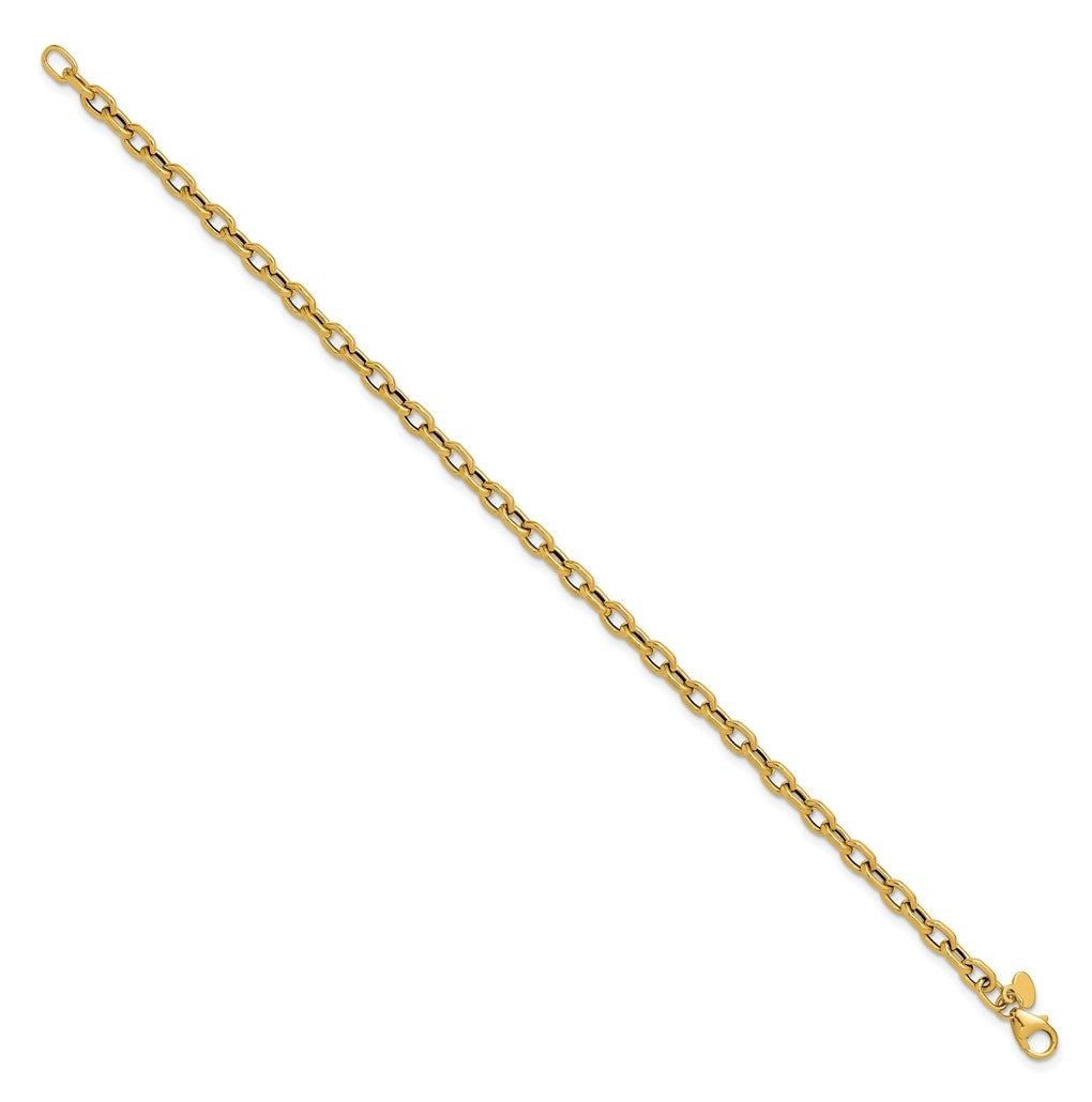 14k Yellow Gold Polished Fancy Link Bracelet