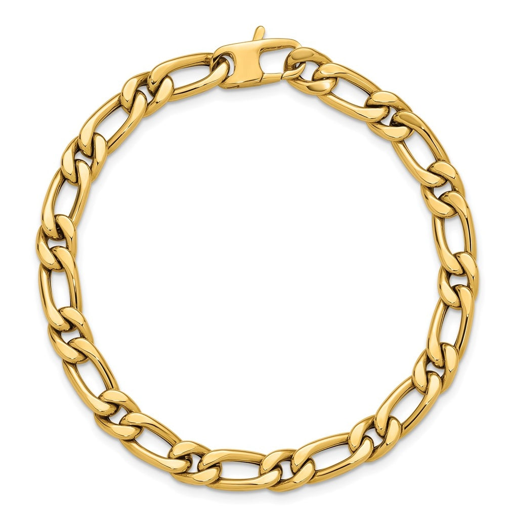 14k Yellow Gold Polished Fancy Link Bracelet